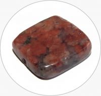 Mixed brown gemstone square - approx. 14x14x4mm, packing 5 pcs
